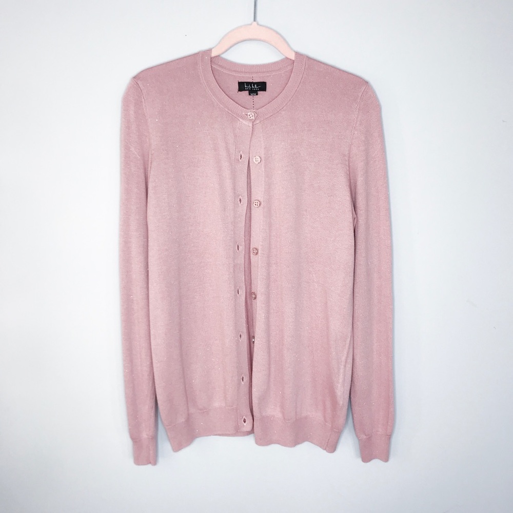 Nicole Miller Blush Knit Cardigan